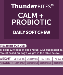 ThunderBites® Calm + Probiotic Daily Soft Chews for Dogs