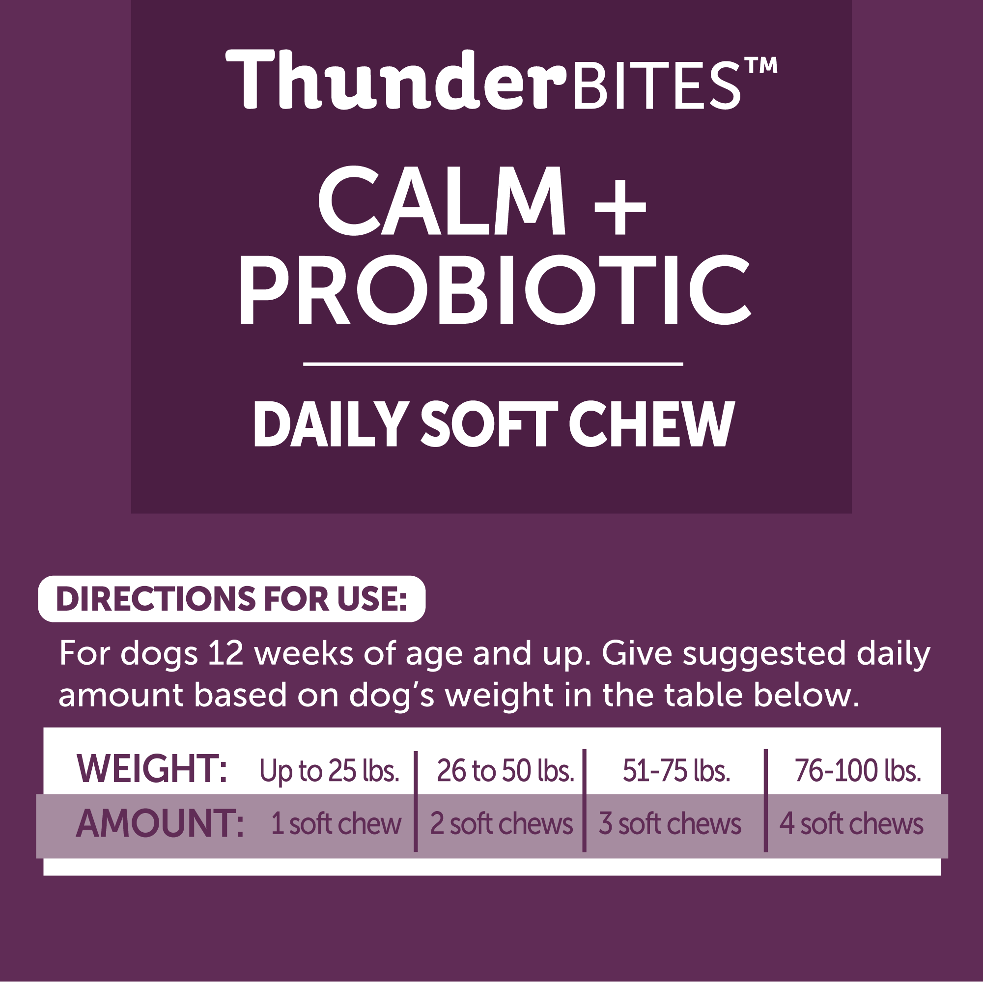 sm-image-eee49b6fa89b296af3096008 ThunderBites® Calm + Probiotic Daily Soft Chews for Dogs